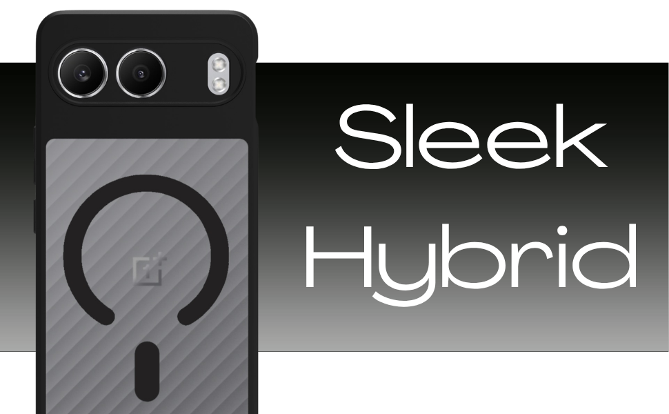 OnePlus Nord 4 5G Back Cover Case | Sleek Hybrid - Matte Black Magnetic