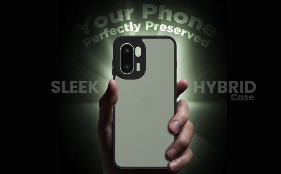 OnePlus 15R 5G Back Cover Case | Sleek Hybrid - Matte Black