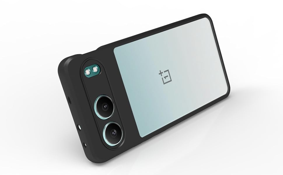 OnePlus Nord 4 5G Back Cover Case | Sleek Hybrid - Clear Black Transparent