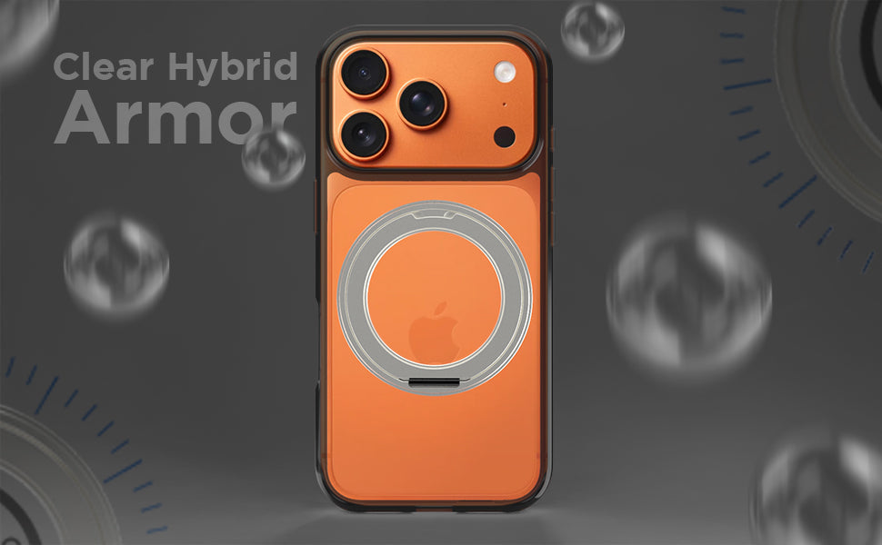 iPhone 17 Pro Back Cover Case | Clear Hybrid - Clear Smoke Magnetic