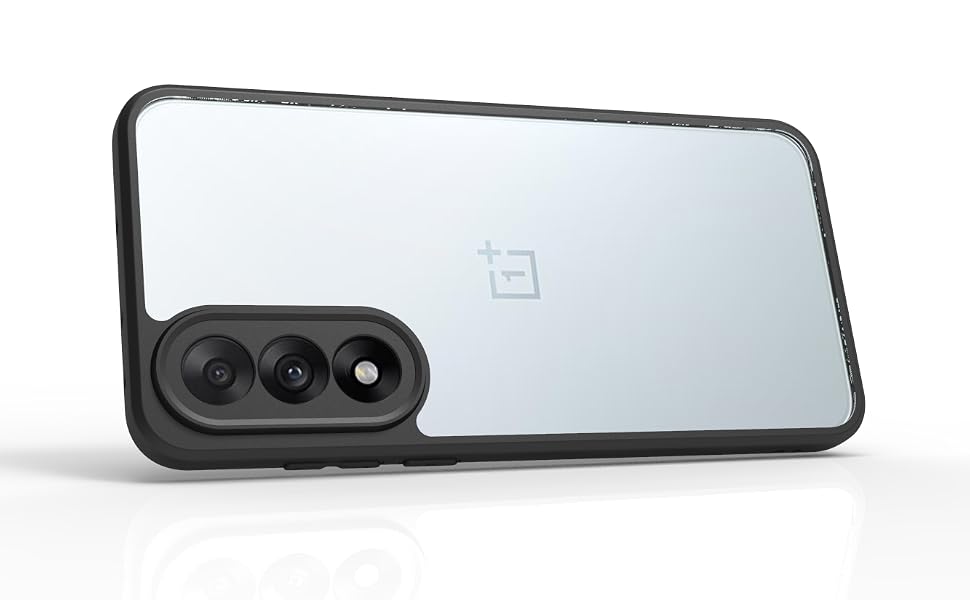 OnePlus Nord 5 5G Back Cover Case | Sleek Hybrid - Clear Black