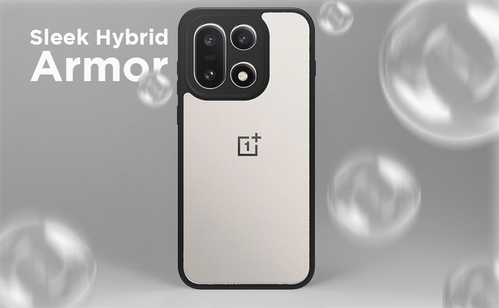 OnePlus 15 5G Back Cover Case | Sleek Hybrid - Clear Black