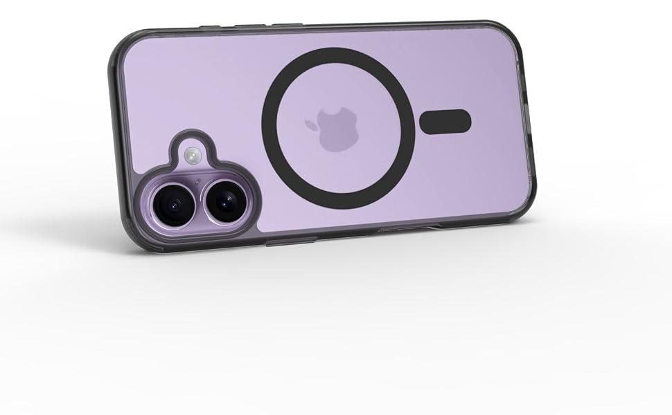 iPhone 17 Back Cover Case | Clear Hybrid - Clear Smoke Magnetic
