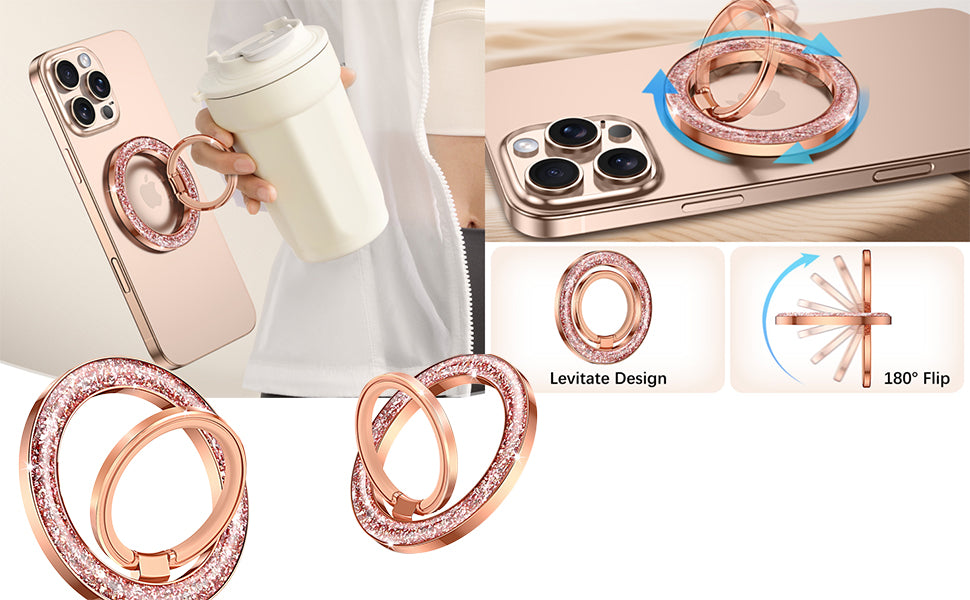 MagSafe Phone Grip & Stand | Ring Holder - Eternal Rose Gold