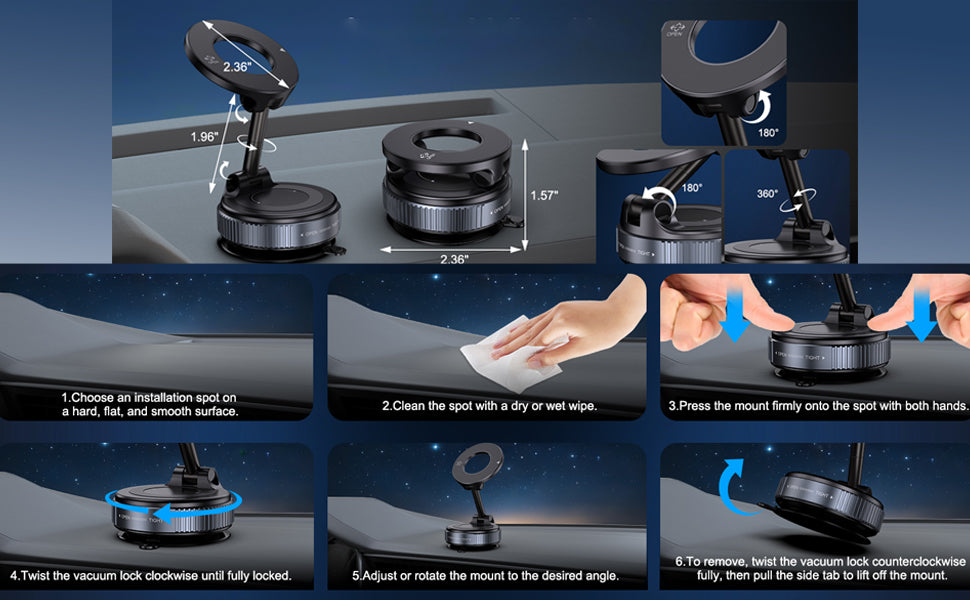 Magnetic Phone Holder | AstroMax - Black