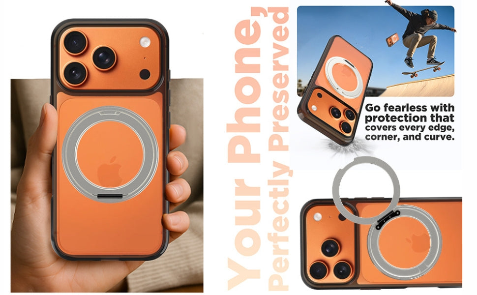 iPhone 17 Pro Back Cover Case | Clear Hybrid - Clear Smoke Magnetic