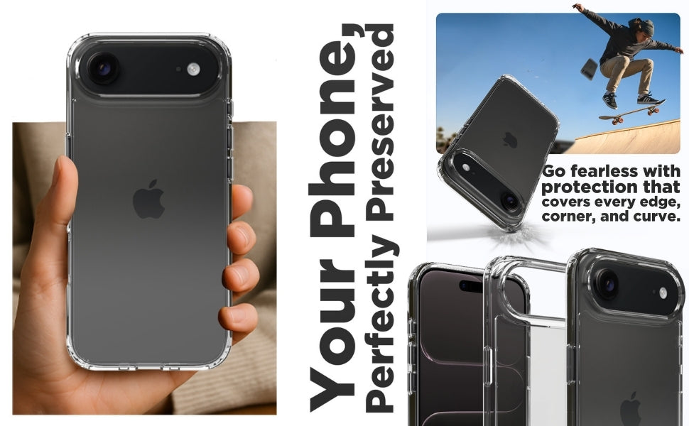 iPhone 17 Air Back Cover Case | Clear Hybrid - Clear