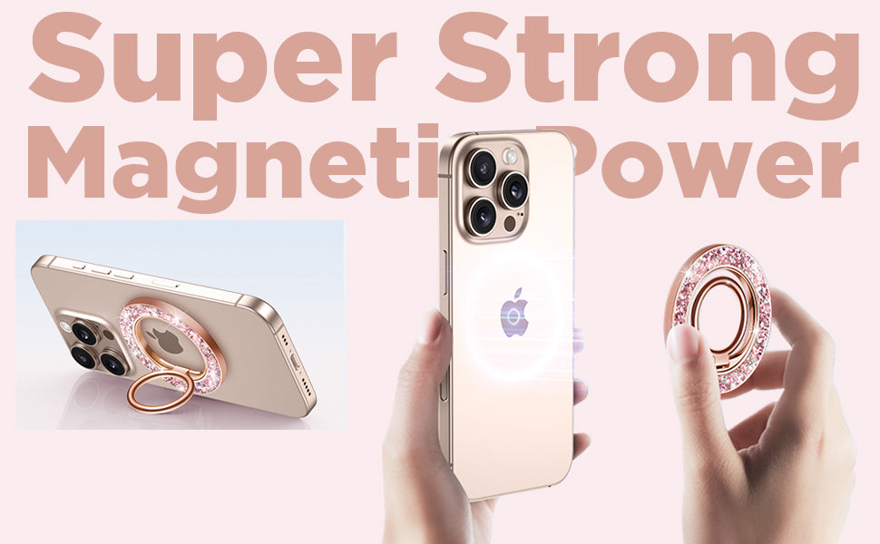 MagSafe Phone Grip & Stand | Ring Holder - Eternal Rose Gold