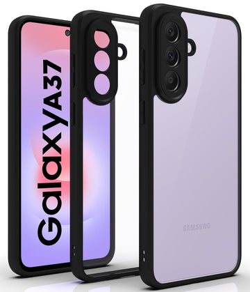 Samsung Galaxy A37 5G Back Cover Case | Sleek Hybrid - Clear Black