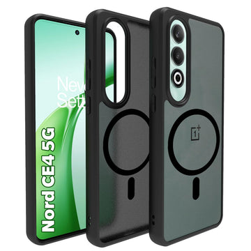 OnePlus Nord CE4 5G Back Cover Case | Sleek Hybrid - Matte Black Magnetic