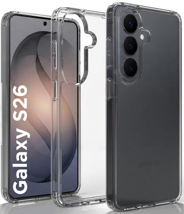 Samsung Galaxy S26 Back Cover Case | Clear Hybrid - Clear