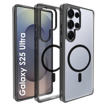 Samsung Galaxy S25 Ultra Back Cover Case | Clear Hybrid - Clear Smoke Magnetic