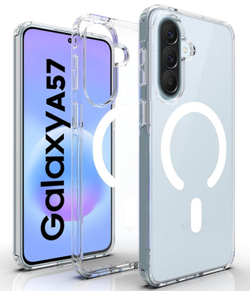 Samsung Galaxy A57 5G Back Cover Case | Clear Hybrid - Clear Magnetic