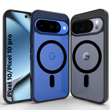 Google Pixel 10 / Pixel 10 Pro Back Cover Case | Clear Hybrid - Clear Smoke Magnetic
