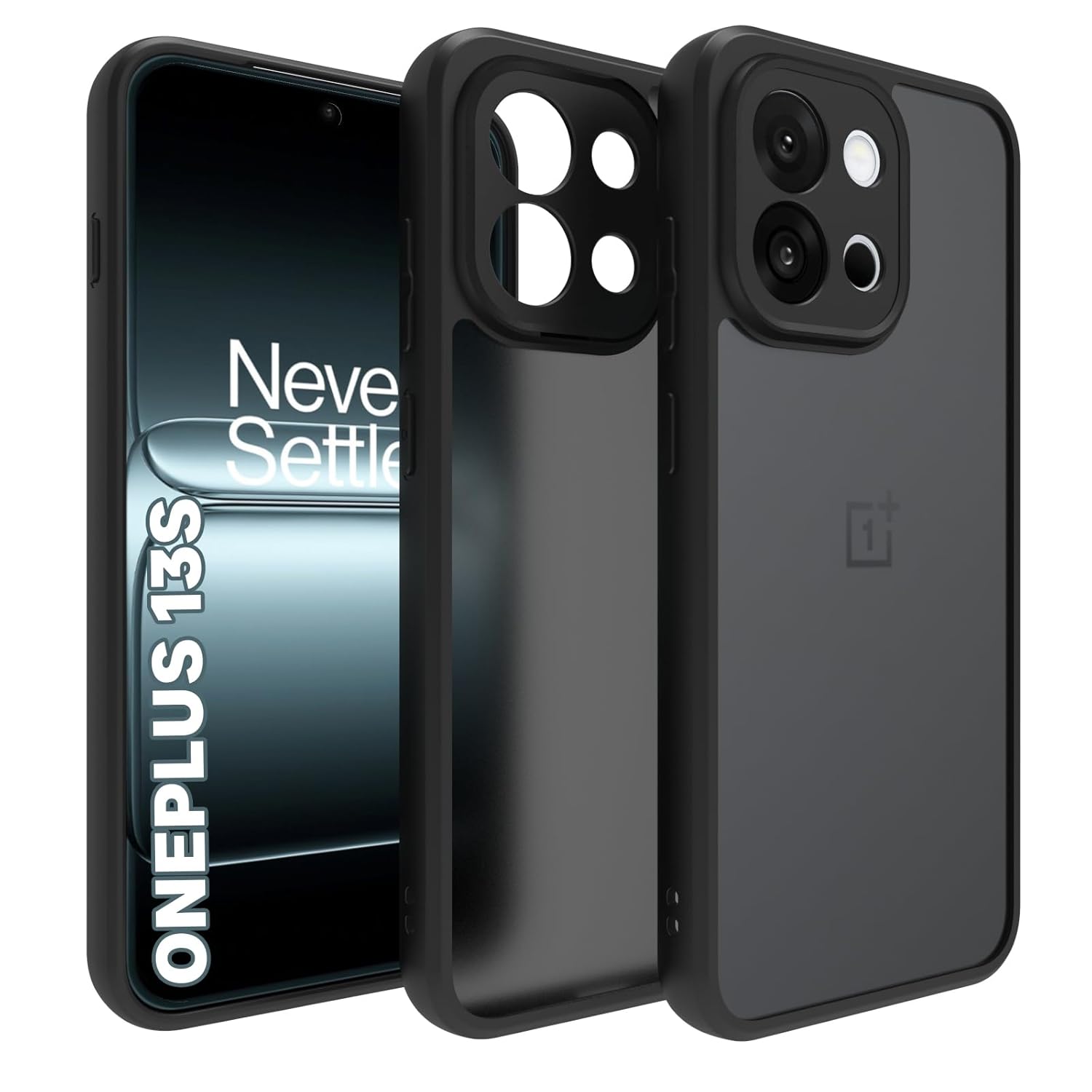OnePlus 13s Back Cover Case | Sleek Hybrid - Matte Black