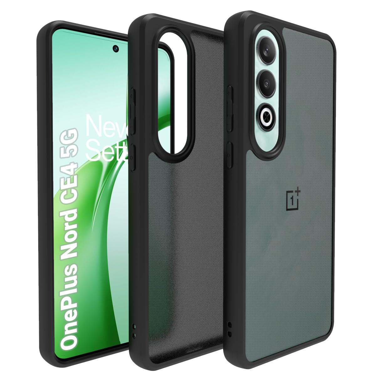 OnePlus Nord CE 4 5G Back Cover Case | Sleek Hybrid - Matte Black