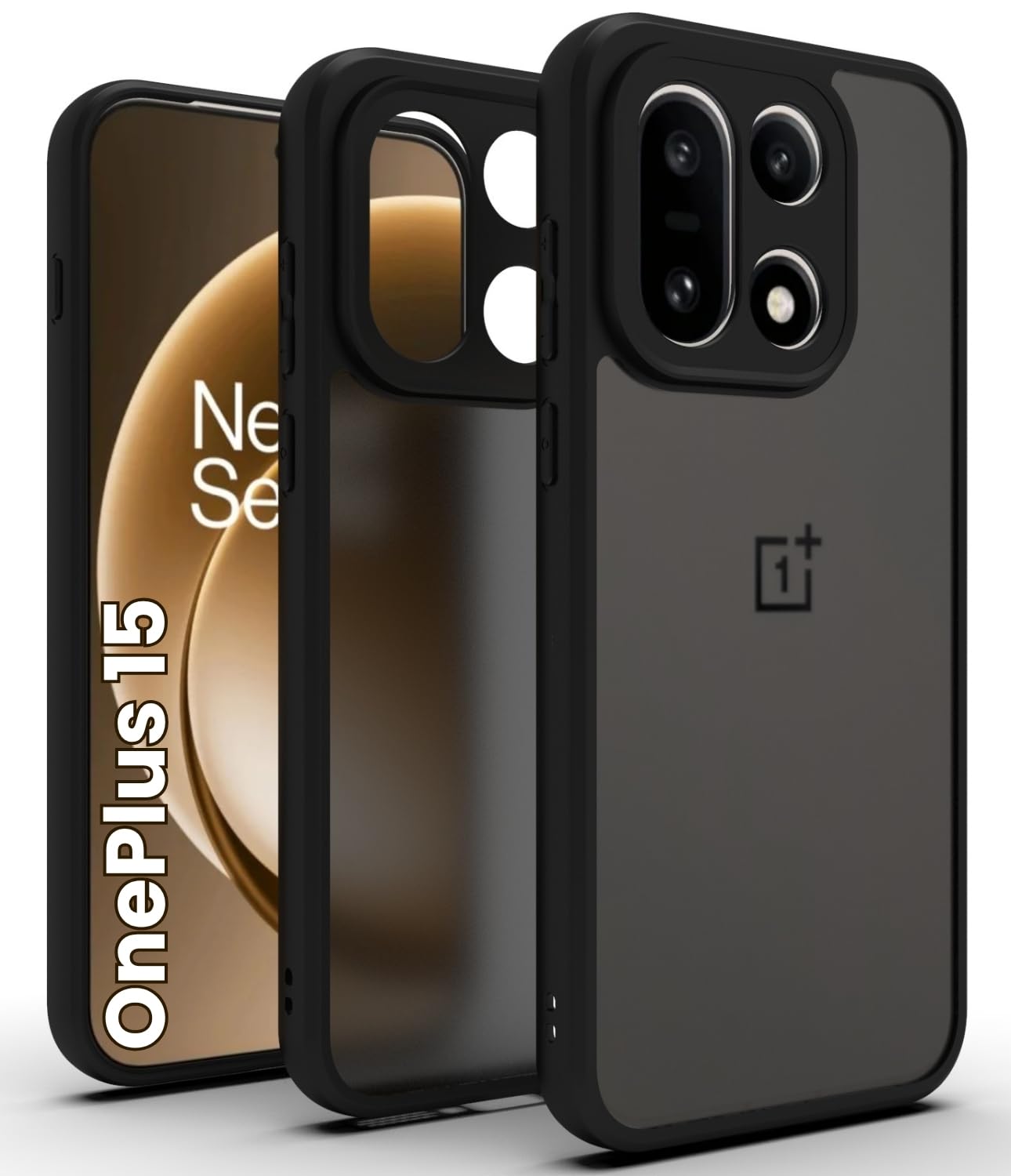 OnePlus 15 5G Back Cover Case | Sleek Hybrid - Matte Black
