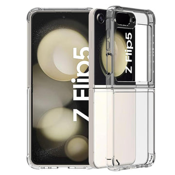 Samsung Galaxy Z Flip 5 Back Cover Case | Clear Hybrid - Clear Transparent