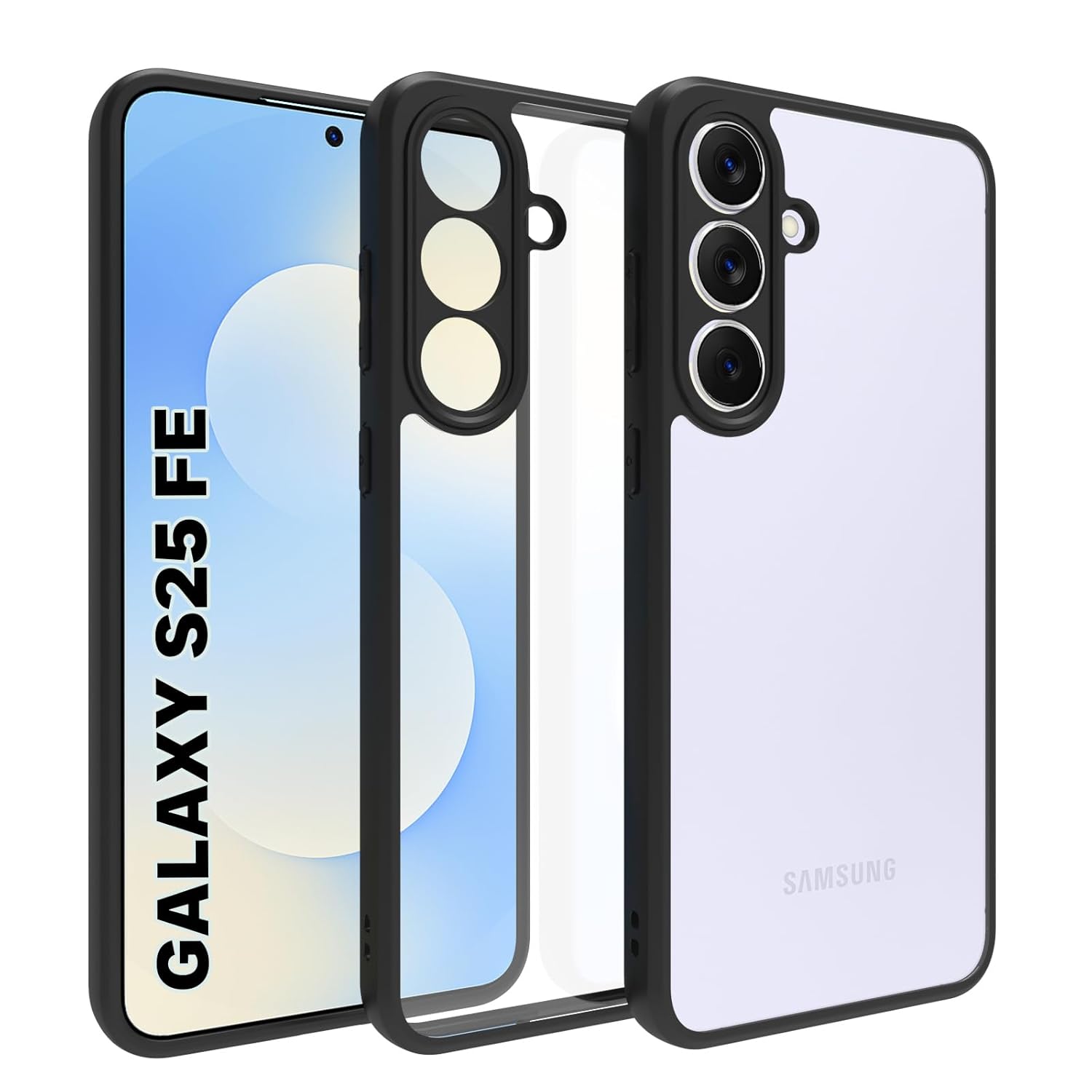 Samsung Galaxy S25 FE Back Cover Case | Sleek Hybrid - Clear