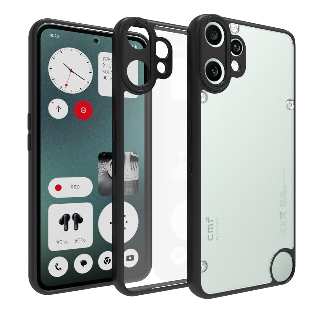 CMF Phone 2 Pro Back Cover Case | Tough Hybrid - Clear Black