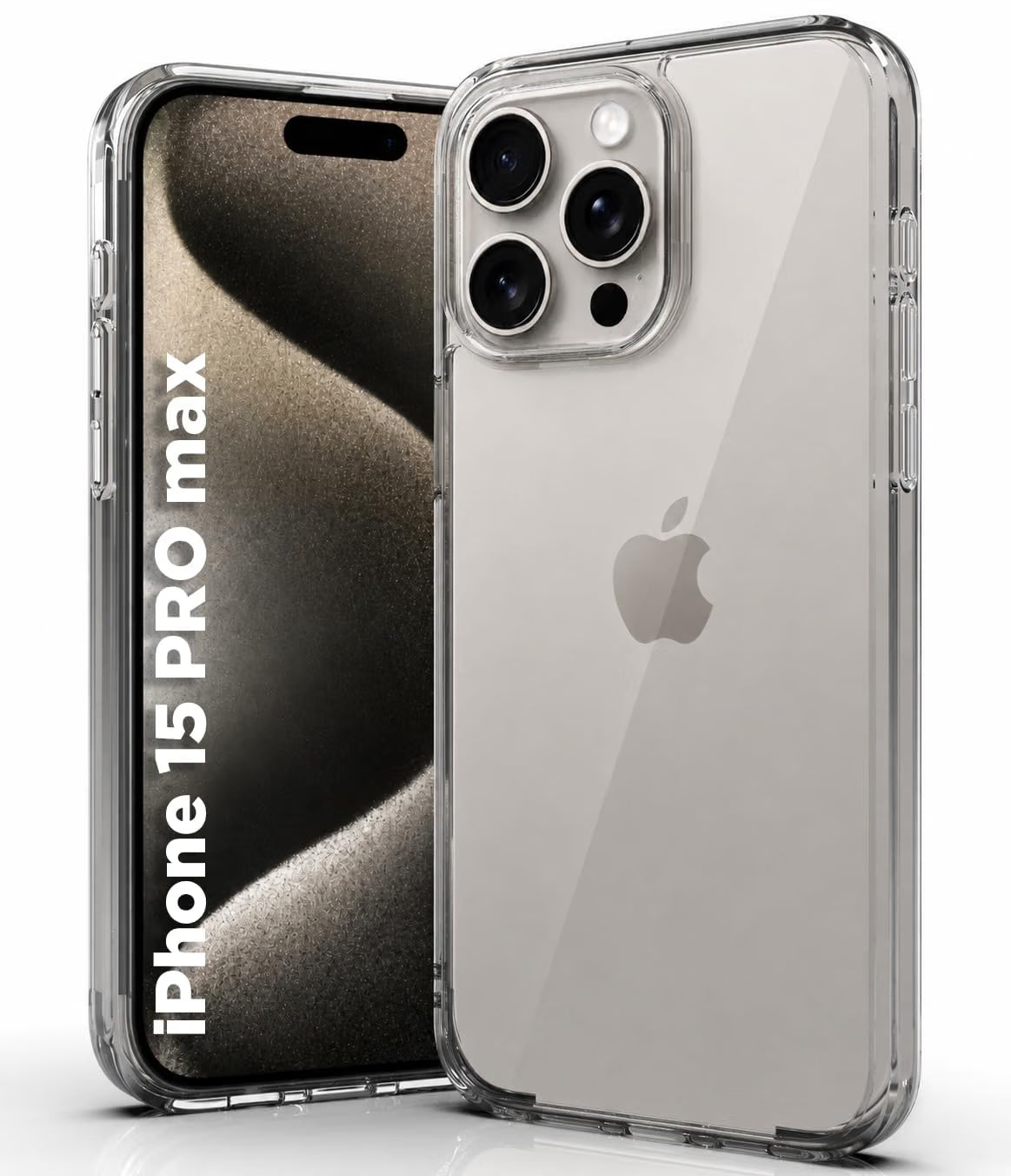iPhone 15 Pro Max Back Cover Case | Clear Hybrid - Clear