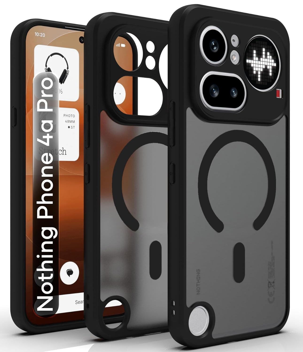 Nothing Phone 4a Pro 5G Back Cover Case | Sleek Hybrid - Matte Black Magnetic