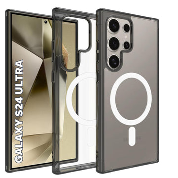 Samsung Galaxy S24 Ultra Back Cover Case | Clear Hybrid - Clear Magnetic