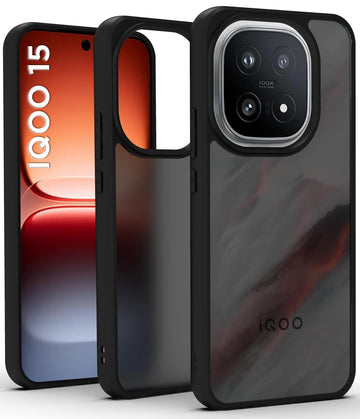 iQOO 15 5G Back Cover Case | Sleek Hybrid - Matte Black