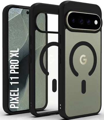 Google Pixel 11 Pro XL Back Cover Case | Sleek Hybrid - Clear Black Magnetic