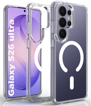 Samsung Galaxy S26 Ultra Back Cover Case | Clear Hybrid - Clear Magnetic