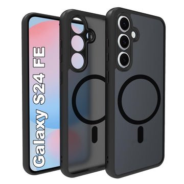 Samsung Galaxy S24 FE 5G Back Cover Case | Sleek Hybrid - Matte Black Magnetic