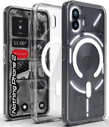 Nothing Phone 2 Back Cover Case | Clear Hybrid - Clear Smoke Magnetic