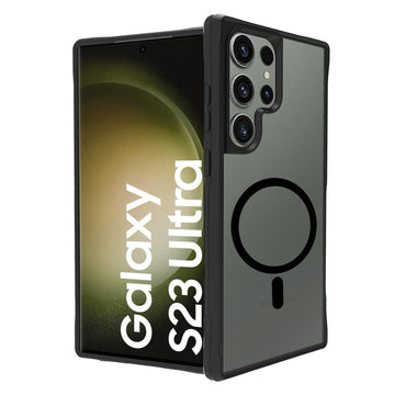 Samsung Galaxy S23 Ultra Back Cover Case | Sleek Hybrid - Matte Black Magnetic
