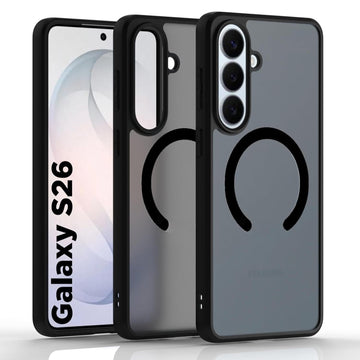 Samsung Galaxy S26 Back Cover Case | Sleek Hybrid - Matte Black Magnetic