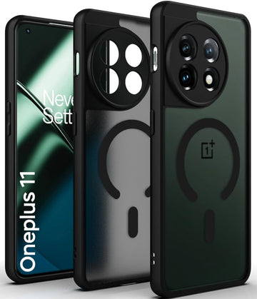 OnePlus 11 Back Cover Case | Sleek Hybrid - Matte Black Magnetic