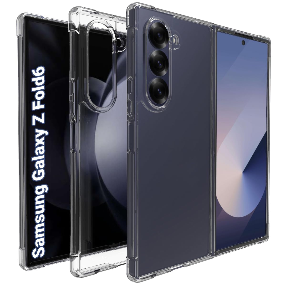 Samsung Galaxy Z Fold 6 Back Cover Case | Clear Hybrid - Transparent