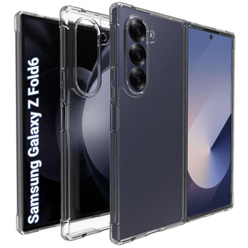 Samsung Galaxy Z Fold 6 Back Cover Case | Clear Hybrid - Transparent