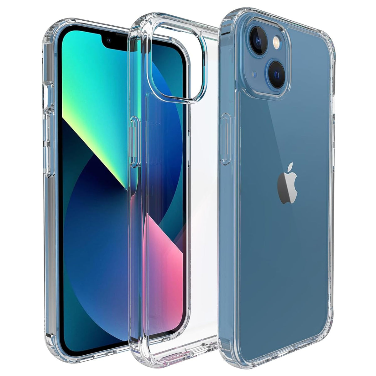 iPhone 13 Back Cover Case | Clear Hybrid - Clear