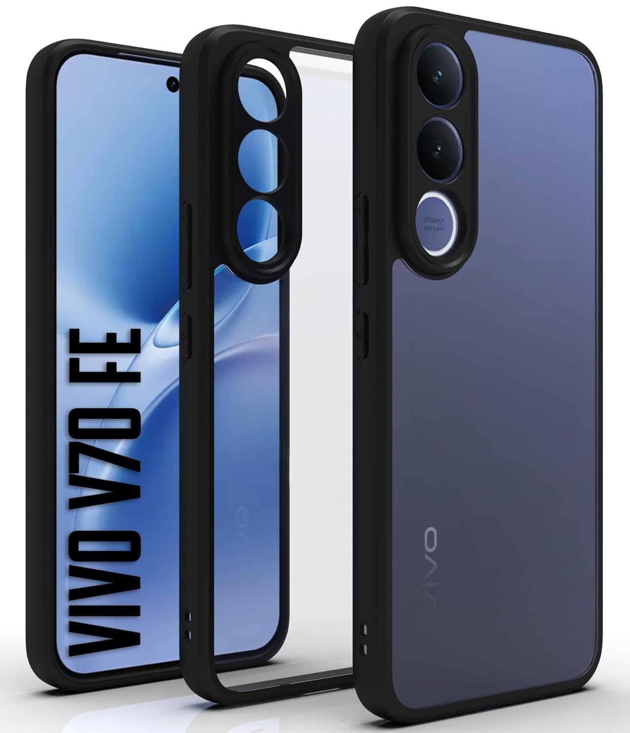 Vivo V70 FE Back Cover Case | Sleek Hybrid - Clear