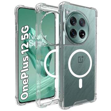 OnePlus 12 Back Cover Case | Clear Hybrid - Clear Transparent Magnetic