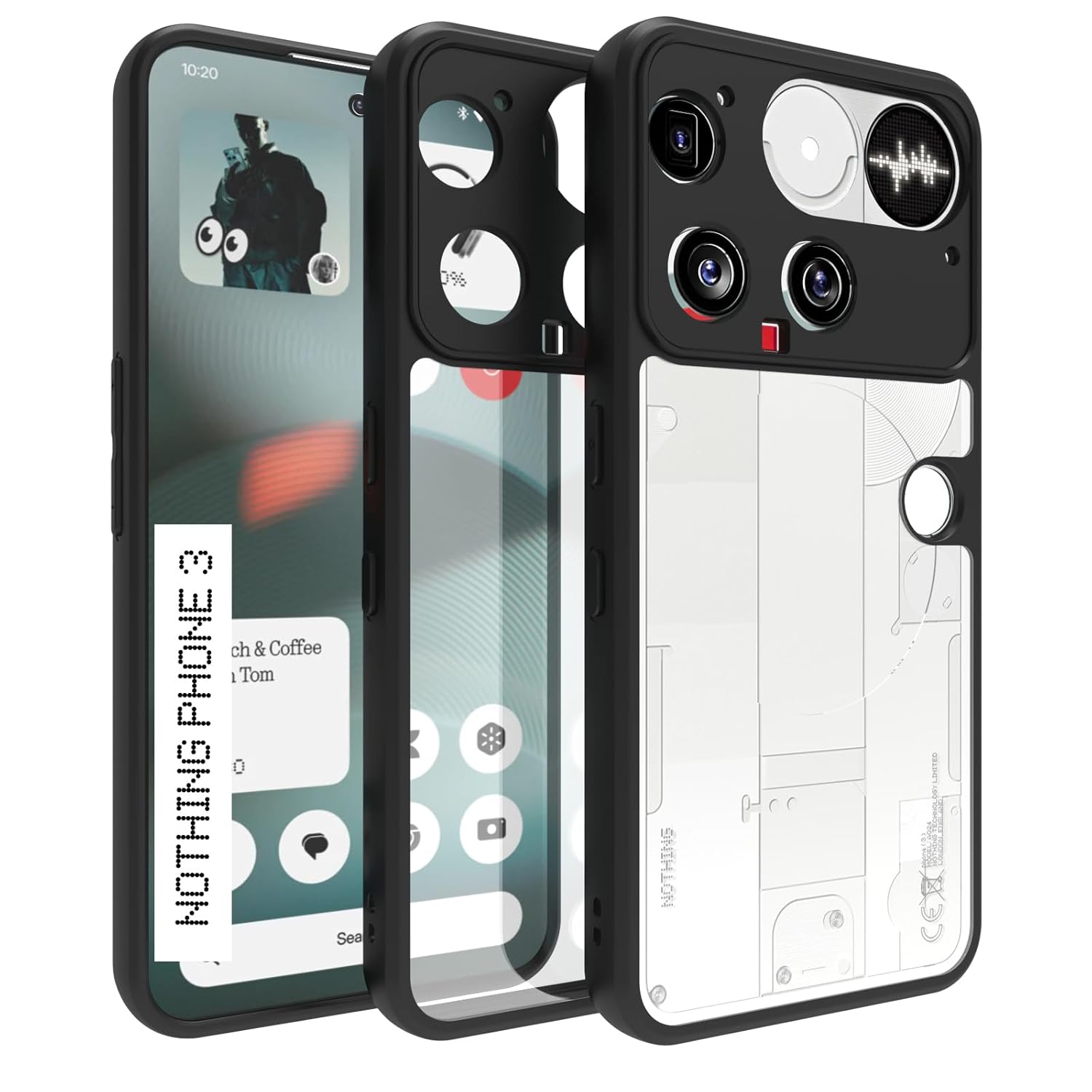Nothing Phone 3 Back Cover Case | Sleek Hybrid - Clear