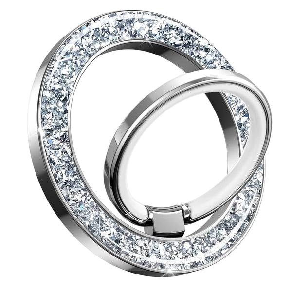 MagSafe Phone Grip & Stand | Ring Holder - Silver Sparkle