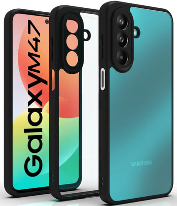 Samsung Galaxy M47 Back Cover Case | Sleek Hybrid - Clear Black