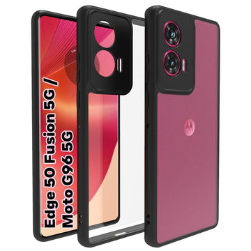 Motorola Edge 50 Fusion / Moto G96 Back Cover Case | Sleek Hybrid - Clear