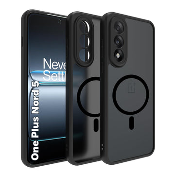 OnePlus Nord 5 5G Back Cover Case | Sleek Hybrid - Matte Black Magnetic