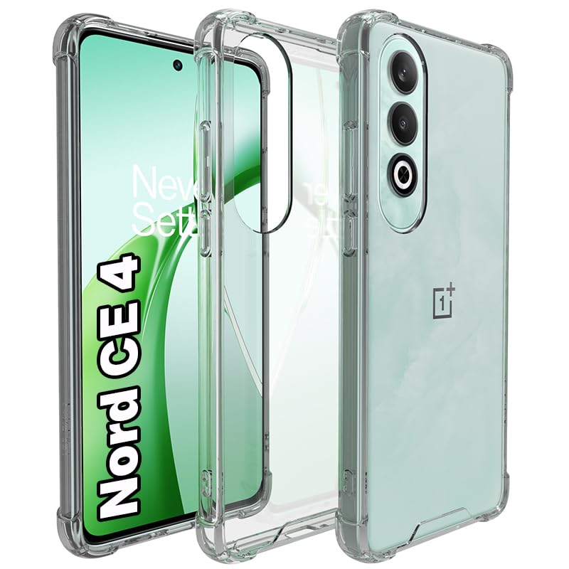 OnePlus Nord CE4 5G Back Cover Case | Sleek Hybrid - Clear