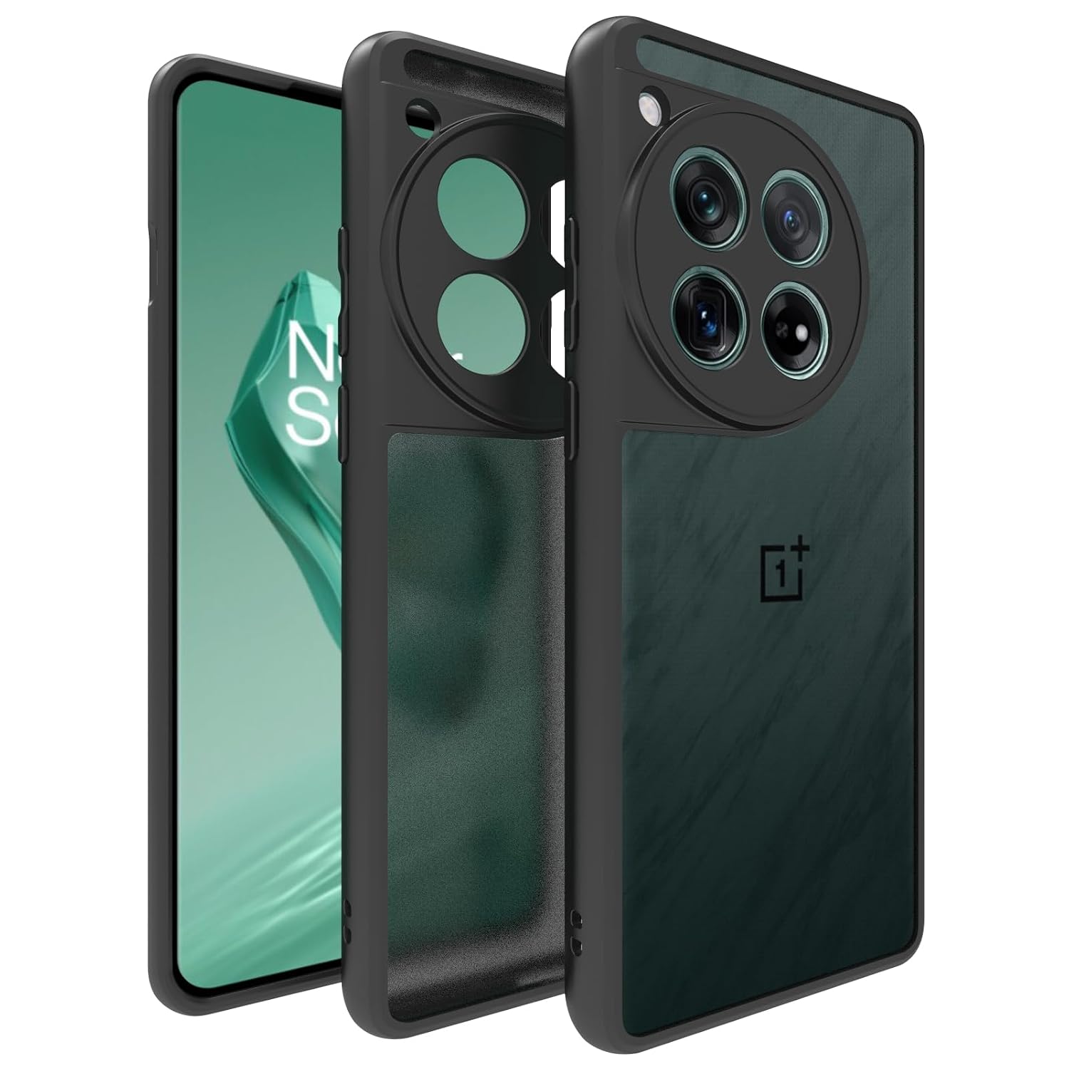 OnePlus 12 Back Cover Case | Sleek Hybrid - Matte Black