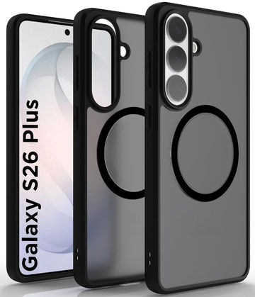 Samsung Galaxy S26 Plus Back Cover Case | Sleek Hybrid - Matte Black Magnetic
