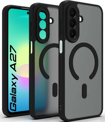 Samsung Galaxy A27 Back Cover Case | Sleek Hybrid - Matte Black Magnetic