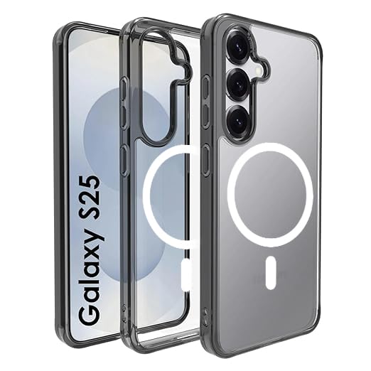 Samsung Galaxy S25 Back Cover Case | Clear Hybrid - Clear Magnetic